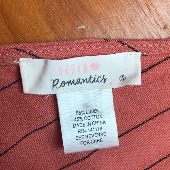 Urban Romantics Orange Wide Leg Jumpsuit, EUC, S - Picture 4 of 14